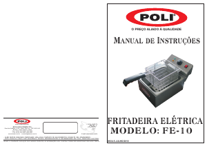 Manual POLI FE-10 Fritadeira