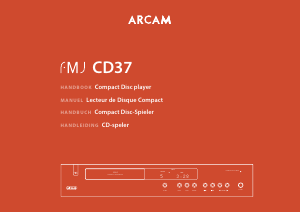 Mode d’emploi Arcam CD37 Lecteur CD