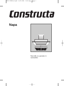Priročnik Constructa CD75130 Kuhinjska napa