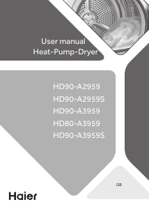 Handleiding Haier HD90-A2959S Wasdroger