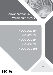 Bruksanvisning Haier HD90-A2959 Torktumlare