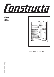 Brugsanvisning Constructa CK64244 Køleskab