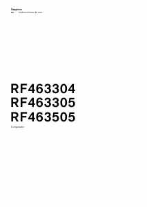 Manual de uso Gaggenau RF463305 Congelador