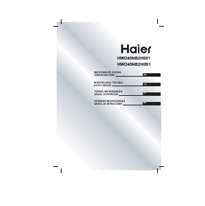 Manual Haier HWO45NB2H0B1 Microwave