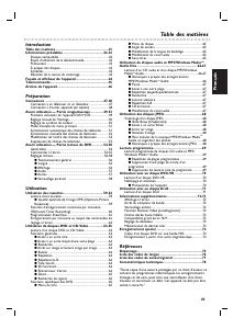 Mode d’emploi Philips DVP3100V Lecteur DVD