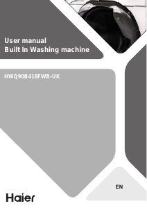 Handleiding Haier HWQ90-B416FWB-UK Wasmachine