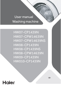 Handleiding Haier HW08-CPW14639N Wasmachine