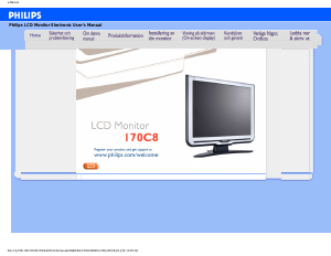Bruksanvisning Philips 170C8FS LCD skärm