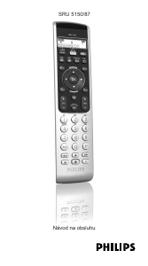 Návod Philips SRU5150 Diaľkový ovládač