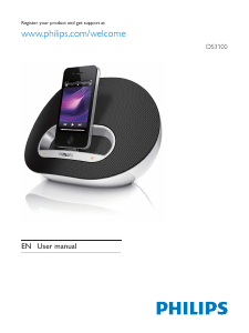 Manual Philips DS3100 Speaker Dock