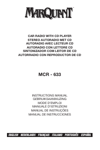 Manual de uso MarQuant MCR-633 Radio para coche