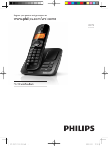 Bruksanvisning Philips CD1703B Trådløs telefon
