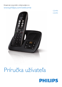 Návod Philips CD4901B Bezdrôtový telefón