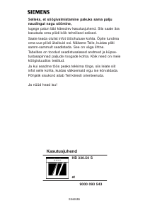 Használati útmutató Siemens HB330750S Kemence