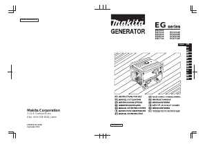 Bruksanvisning Makita EG321A Generator