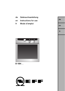 Mode d’emploi Neff B1554N0 Four