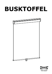 Instrukcja IKEA BUSKTOFFEL Roleta zaciemniająca