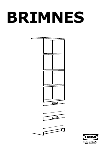 Priručnik IKEA BRIMNES Polica za knjige