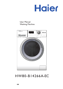 Manual Haier HW80-B14266A-EC Washing Machine