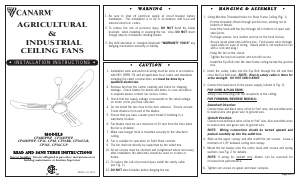 Handleiding Canarm CP56BR Plafondventilator
