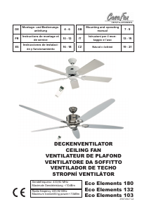 Manuale CasaFan Eco Elements 132 Ventilatore da soffitto