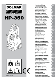 Návod Dolmar HP-350 Vysokotlakový čistič