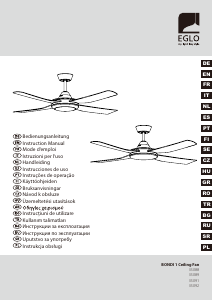 Manuale Eglo 35092 Bondi Ventilatore da soffitto