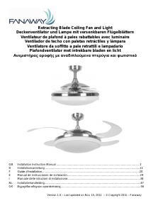 Manual de uso Fanaway LD-0003-07/SN/GS/E27 Ventilador de techo