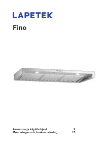 Käyttöohje Lapetek Fino Liesituuletin