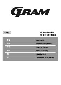 Bruksanvisning Gram KF 6406-90 FN X Kyl-frys