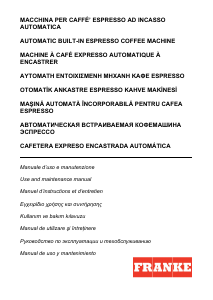 Kullanım kılavuzu Franke FCM 380 CS FA XS Kahve makinesi