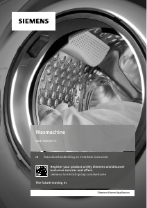 Handleiding Siemens WM16XKM1FG Wasmachine