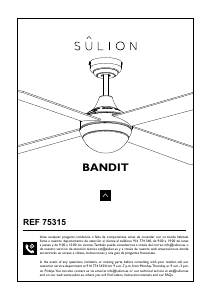 Manual de uso Sulion Bandit Ventilador de techo