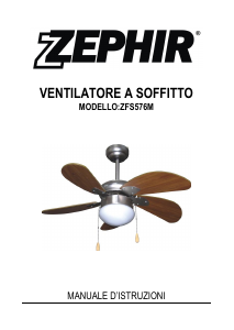 Manual Zephir ZFS576M Ceiling Fan