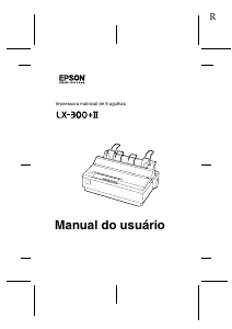 Manual Epson LX-300+ II Impressora