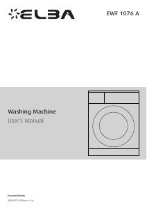 Manual Elba EWF 1076 A Washing Machine
