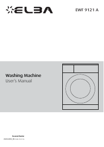 Manual Elba EWF 9121 A Washing Machine