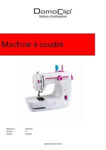 Mode d’emploi DomoClip DOM343 Machine à coudre
