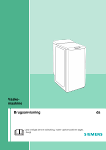 Brugsanvisning Siemens WP13T551FN Vaskemaskine