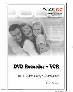 Manuale Daewoo DF-4100P Combinazione DVD-Video