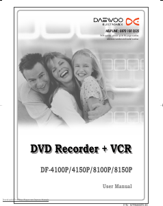 Bruksanvisning Daewoo DF-4150P DVD-Video Kombination