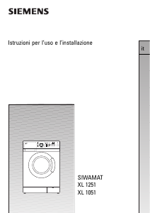 Használati útmutató Siemens WXL1251CH Mosógép