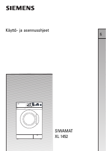 Handleiding Siemens WXL1452NK Wasmachine