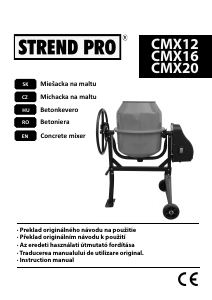 Manual Strend Pro CMX12 Amestecator de ciment