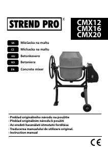 Manual Strend Pro CMX20 Cement Mixer