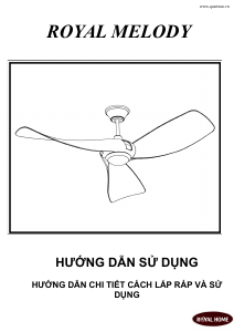 Hướng dẫn sử dụng Royal Home Royal Melody Quạt trần