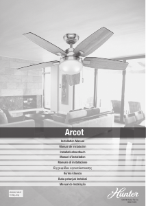 Manuale Hunter 50647 Arcot Ventilatore da soffitto