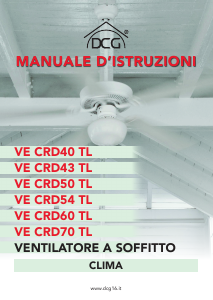 Handleiding DCG VE CRD43 TL Plafondventilator