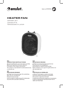 Manual Anslut 015-743 Heater