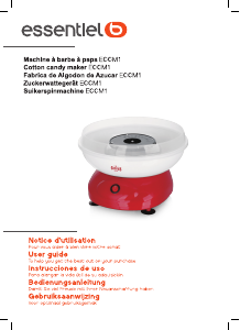 Manual Essentiel B ECCM1 Cotton Candy Machine